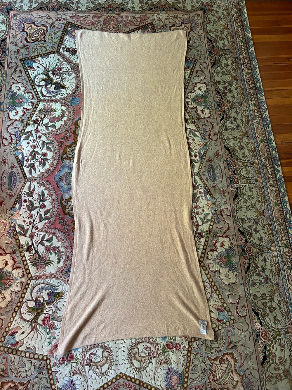 J. Crew Oversized 100% Cashmere Wrap in Heather Stone - Picture 4 of 6